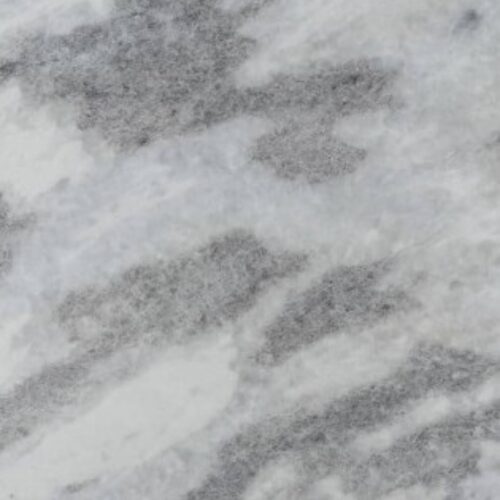 Cintilante marble slab close-up, white stone with cloudy grey veining